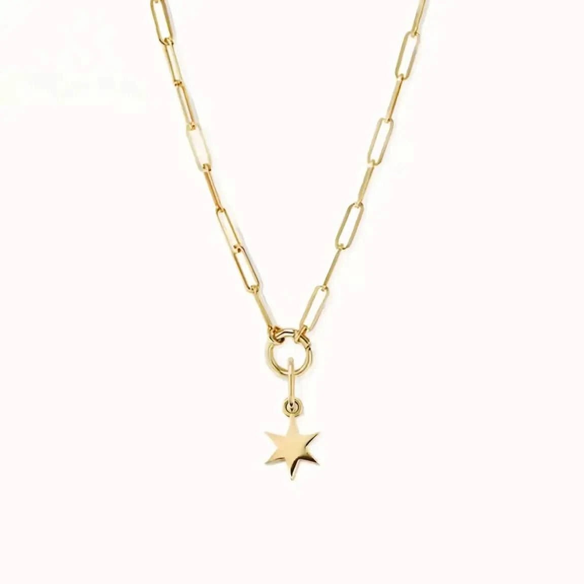Талисман Звезда с 18К златно покритие изчистен дизайн – by Crystal Pro Jewellery