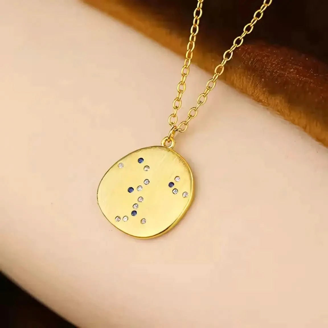 Винтидж позлатено колие Монета Сребро 925 – by Crystal Pro Jewellery
