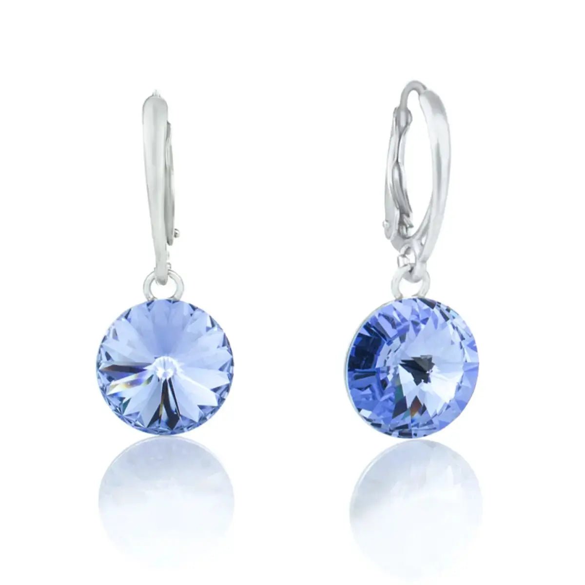 Висящи обици с кристален блясък Сребро 925 – by Crystal Pro Jewellery