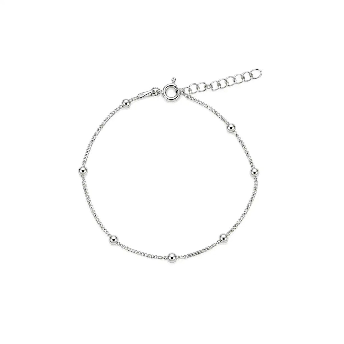 Silver paperclip chain unisex model