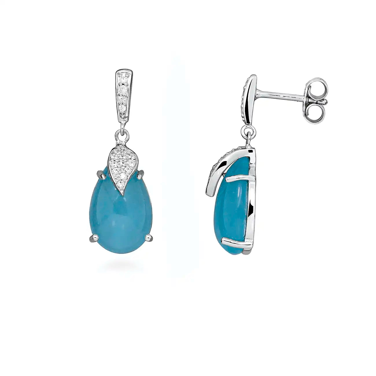 Earrings Hoops with wavy design