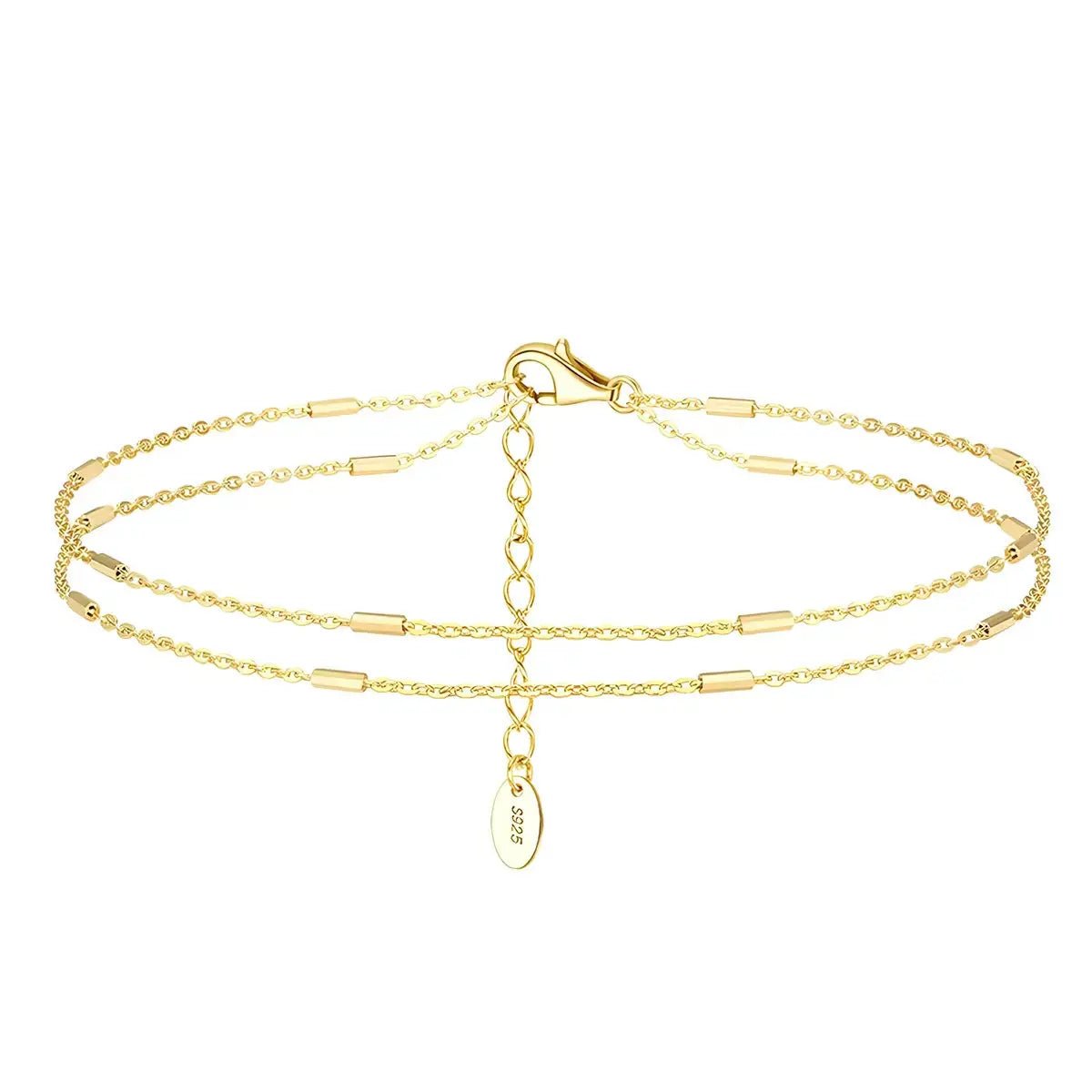 Дамска гривна за глезен Сребро 925 Фина бижутерия – by Crystal Pro Jewellery