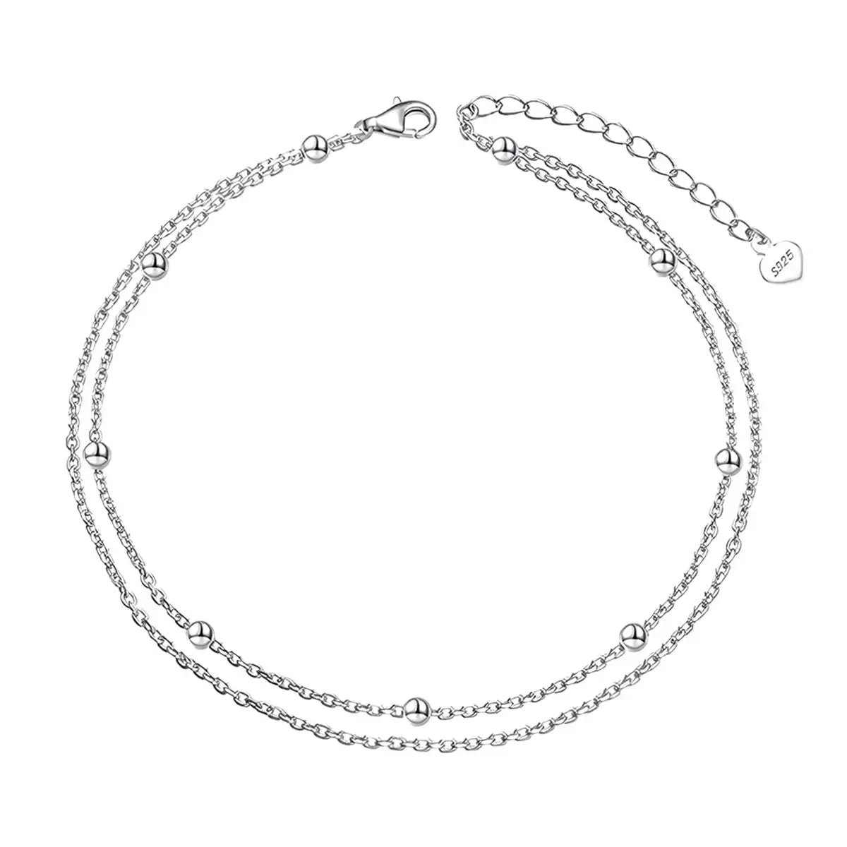 Дамска гривна за глезен Сребро 925 – by Crystal Pro Jewellery