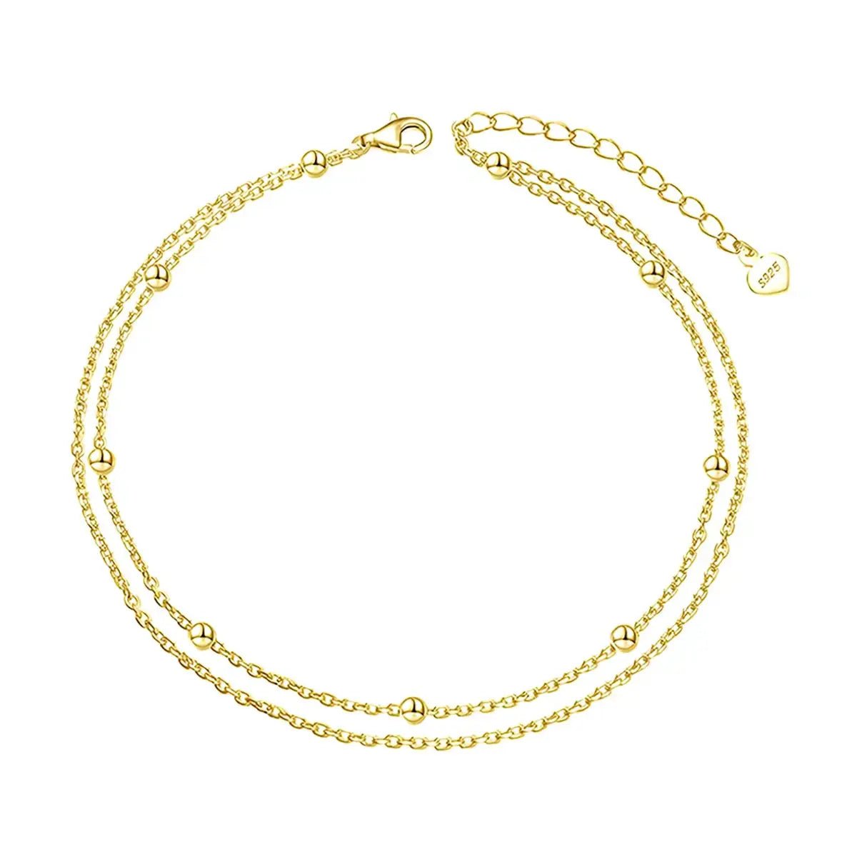 Дамска гривна за глезен Сребро 925 – by Crystal Pro Jewellery