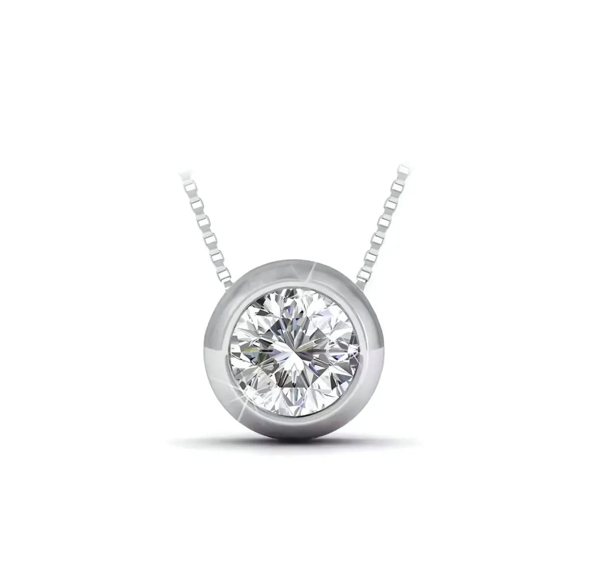Дамски комплект бижута с 18К покритие бяло злато и премиум кристали – by Crystal Pro Jewellery