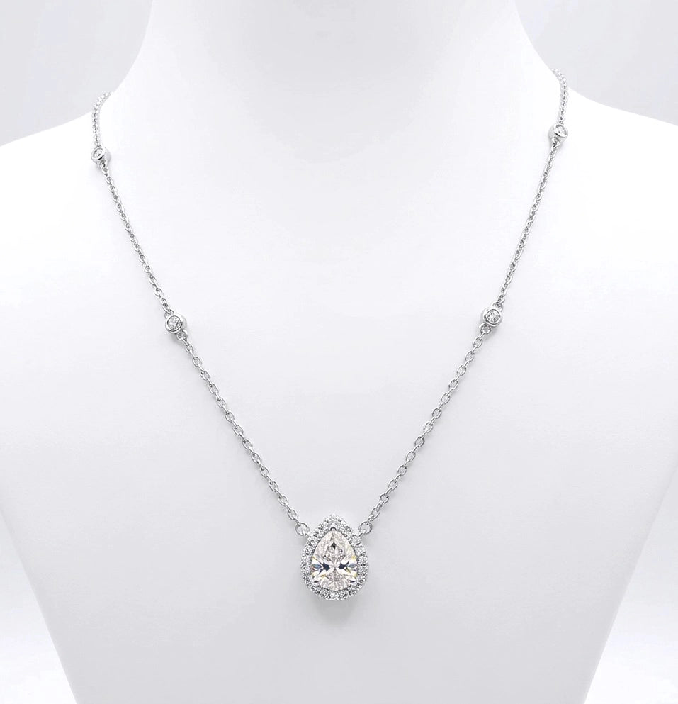 Дамски комплект Iced Crushed Stones Drop Set G-color Сребро 925