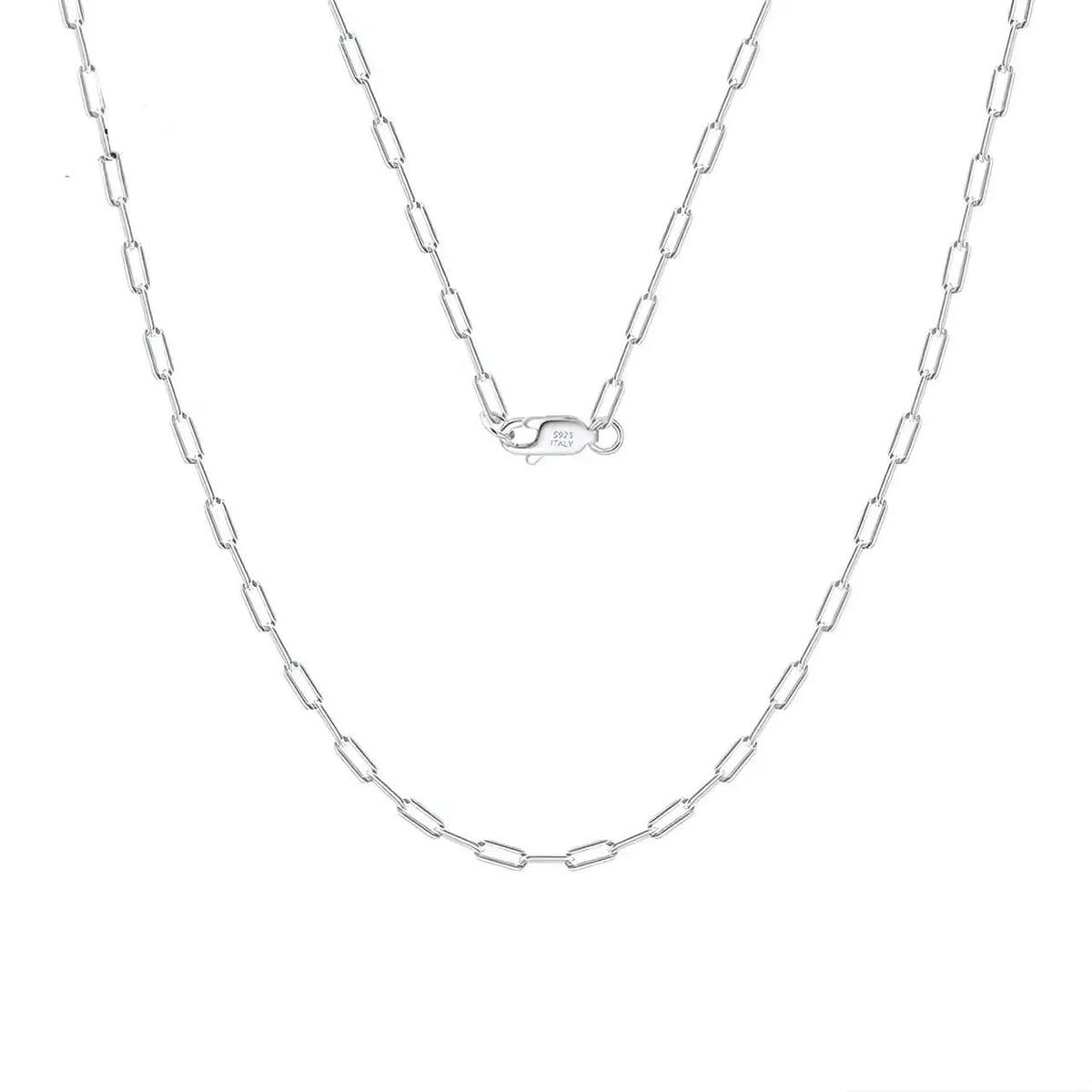 Сребърен синджир тип кламер унисекс модел – by Crystal Pro Jewellery