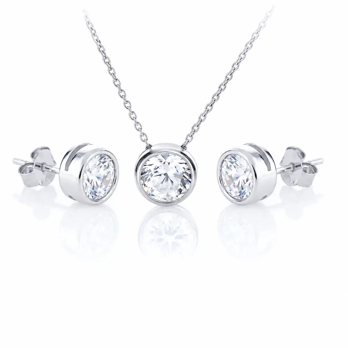 Frost Mint Glow Сребърен сет, декориран с кристали Swarovski®