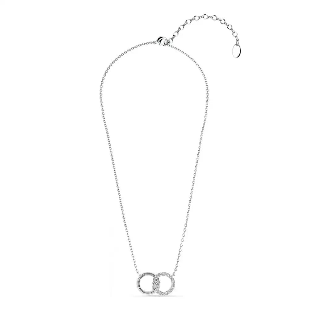 Колие Forever Connected Rings с кристали и 18K Златно покритие