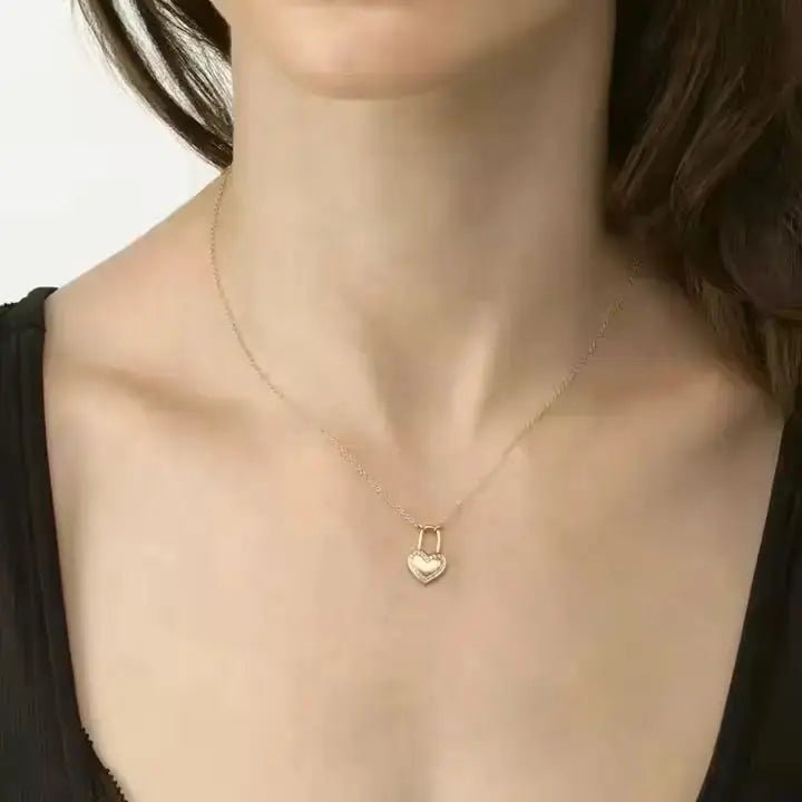 Колие Сърце катинарче Сребро 925 – by Crystal Pro Jewellery