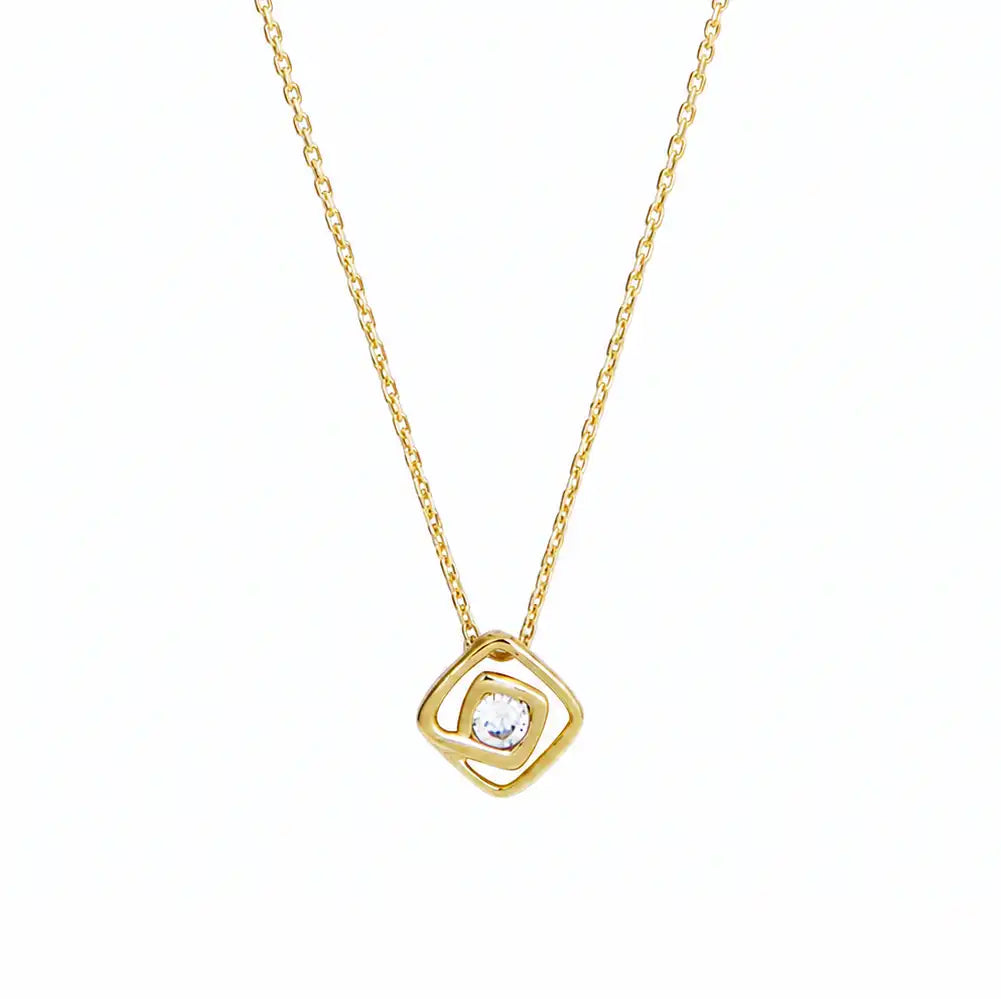 Small fashion earrings 925 silver 18K gold plated