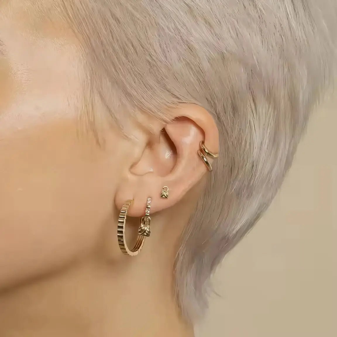 Малки сребърни обици Катинарче Винтидж стил – by Crystal Pro Jewellery