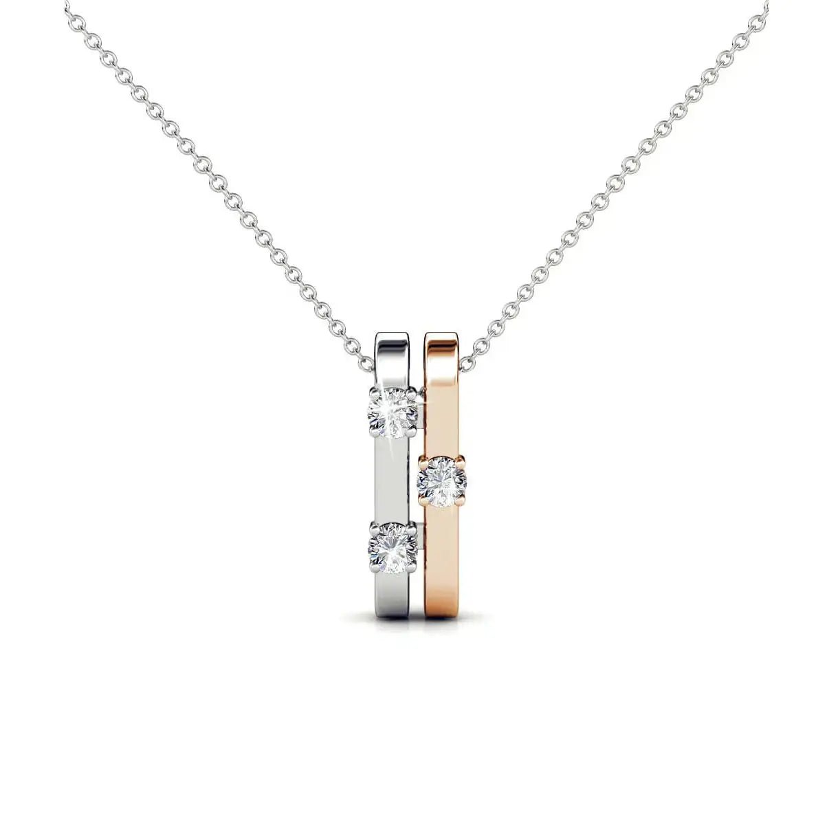 Минималистичен дизайн колие в 2 цвята – by Crystal Pro Jewellery