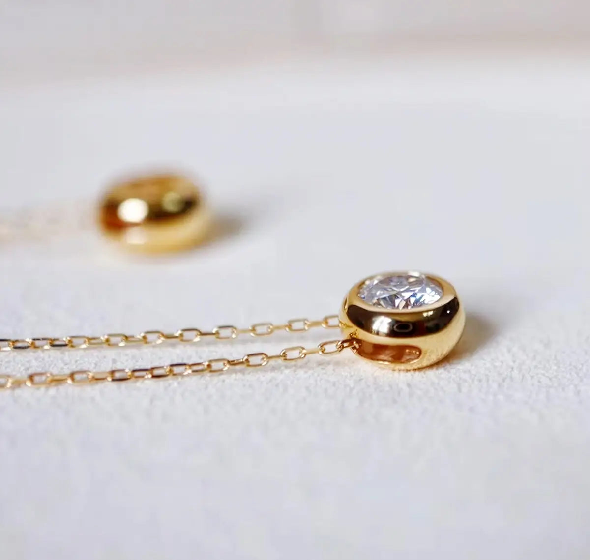 Минималистично олие от сребро 925 със златно покритие , фино, кръгло