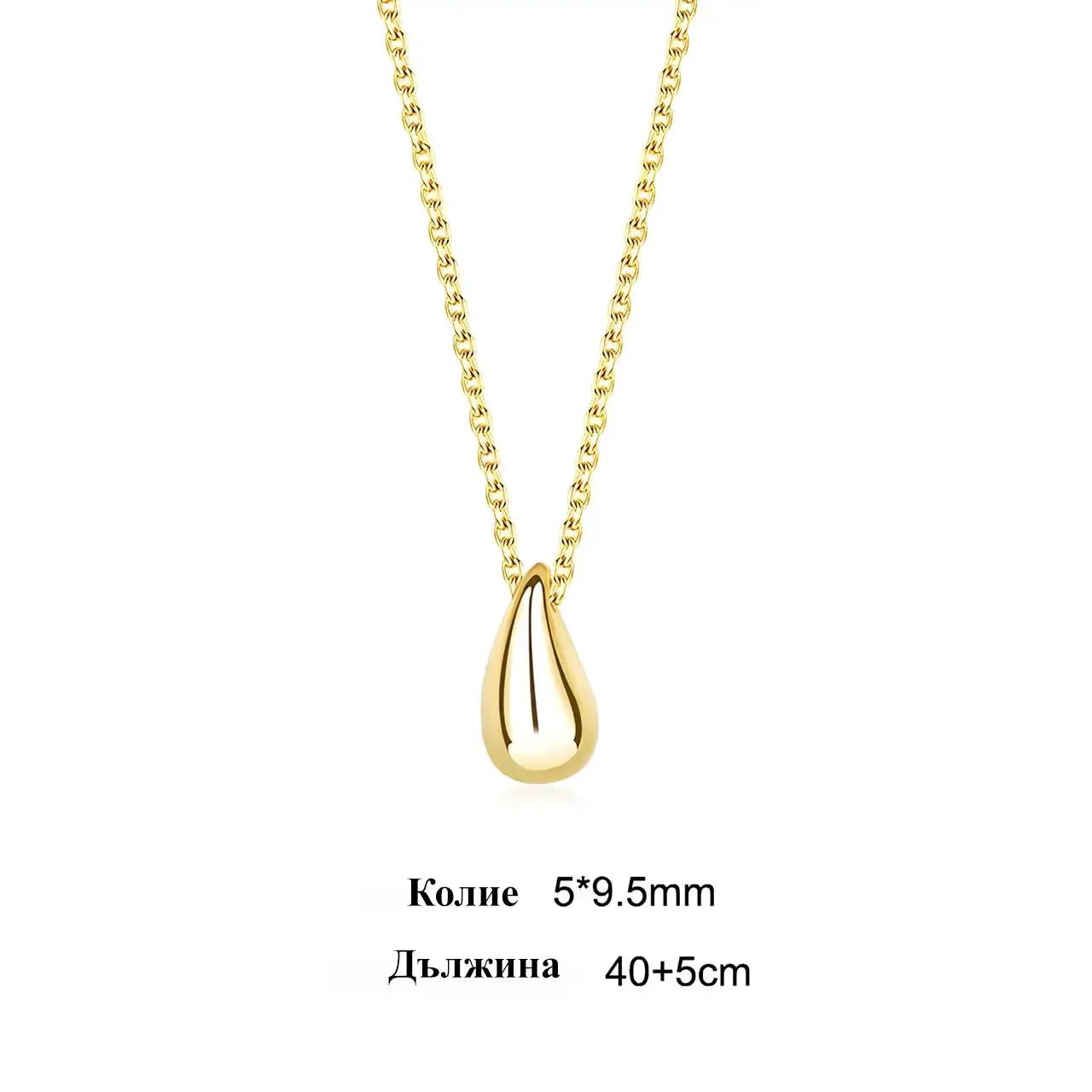 Минималистично колие Водна капка Сребро 925 – by Crystal Pro Jewellery