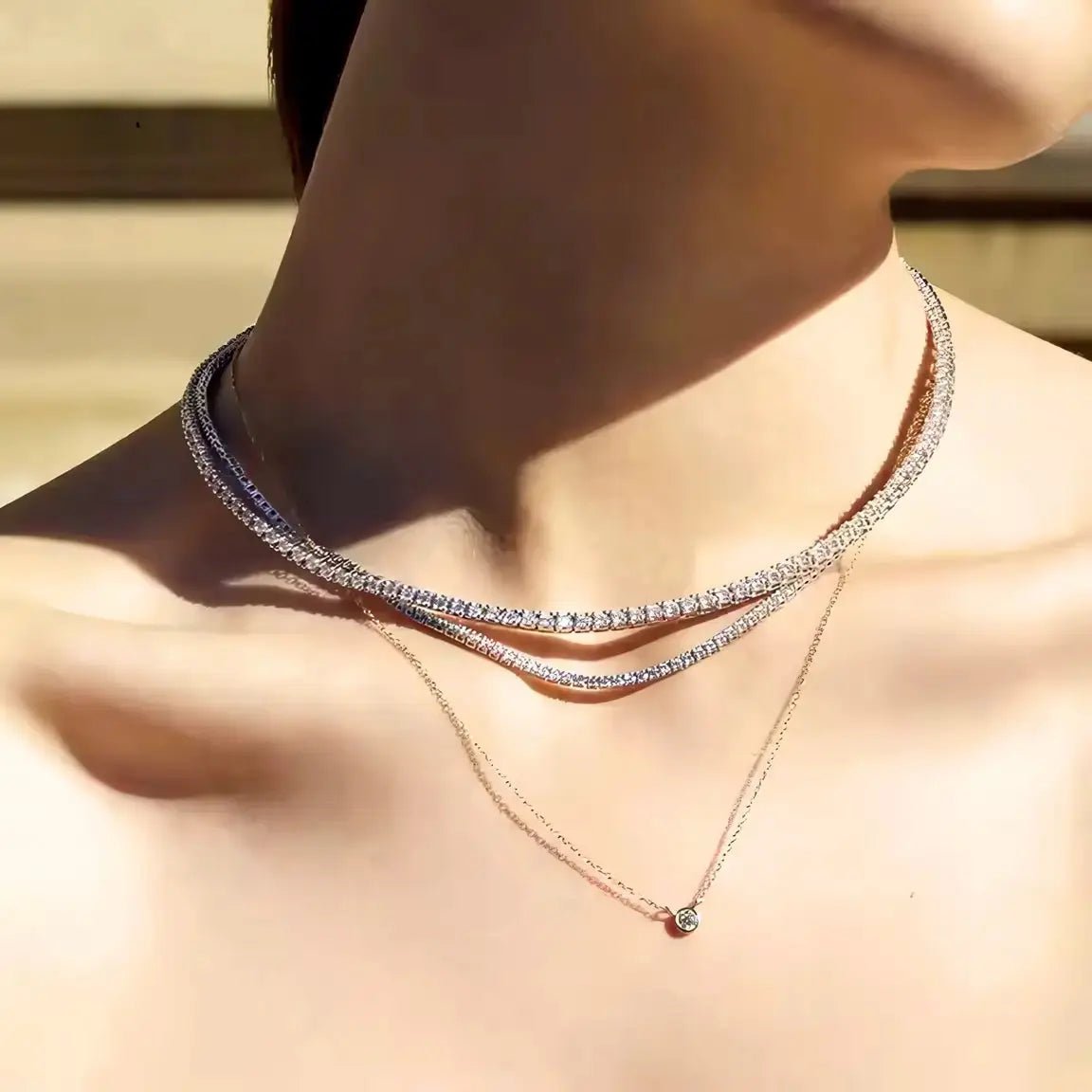 Минималистично сребърно колие – by Crystal Pro Jewellery