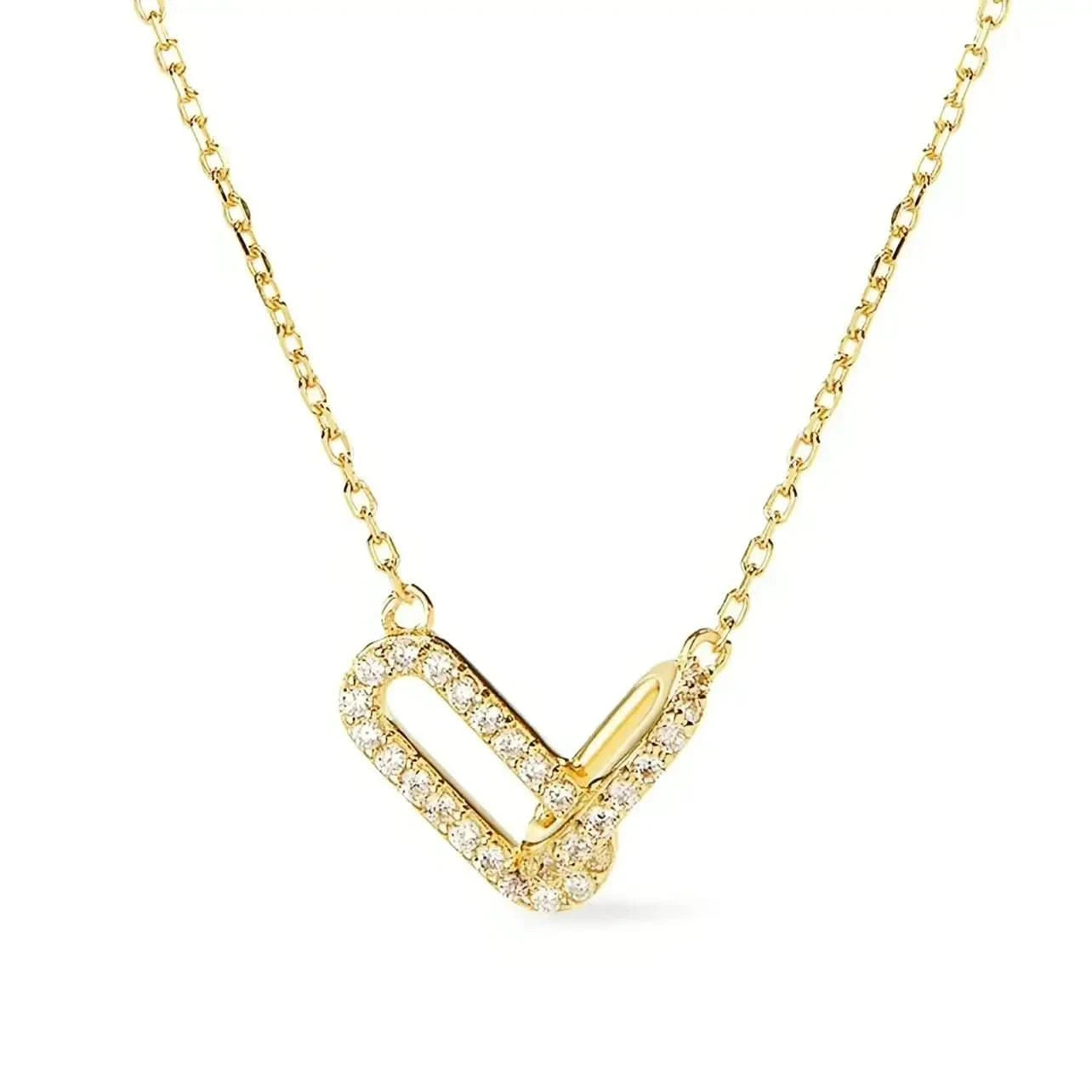 Нежно колие по врата Завинаги свързани позлатено – by Crystal Pro Jewellery