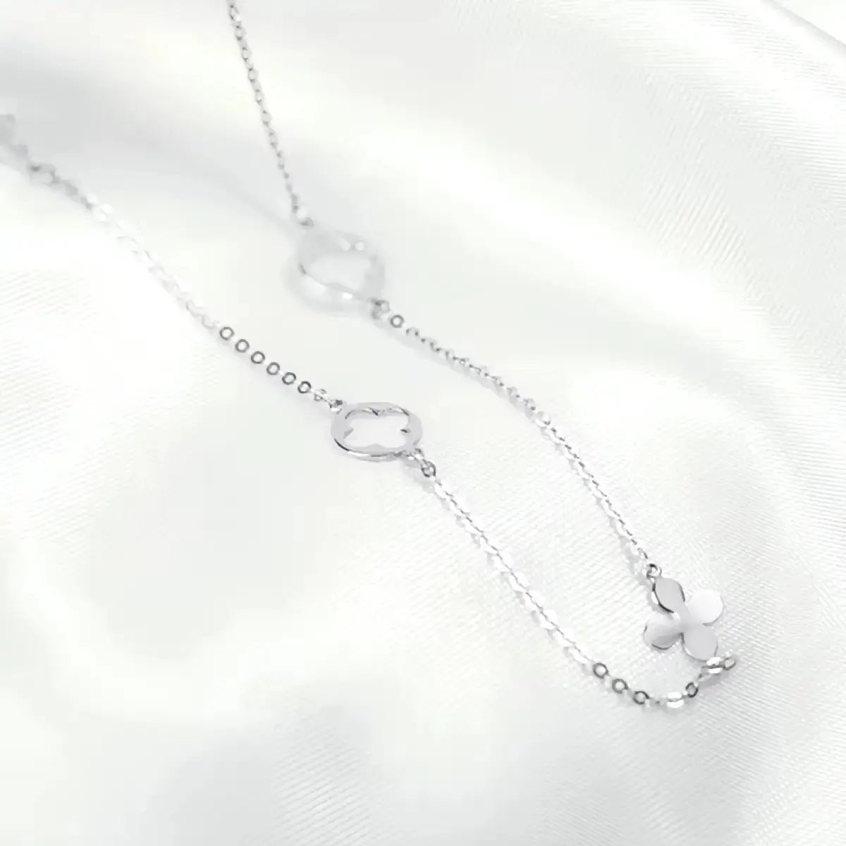 Нежно колие с детелини Сребро 925 – by Crystal Pro Jewellery