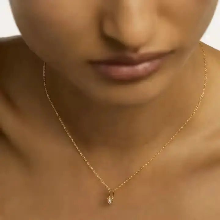 Нежно сребърно колие Романтично катинарче – by Crystal Pro Jewellery