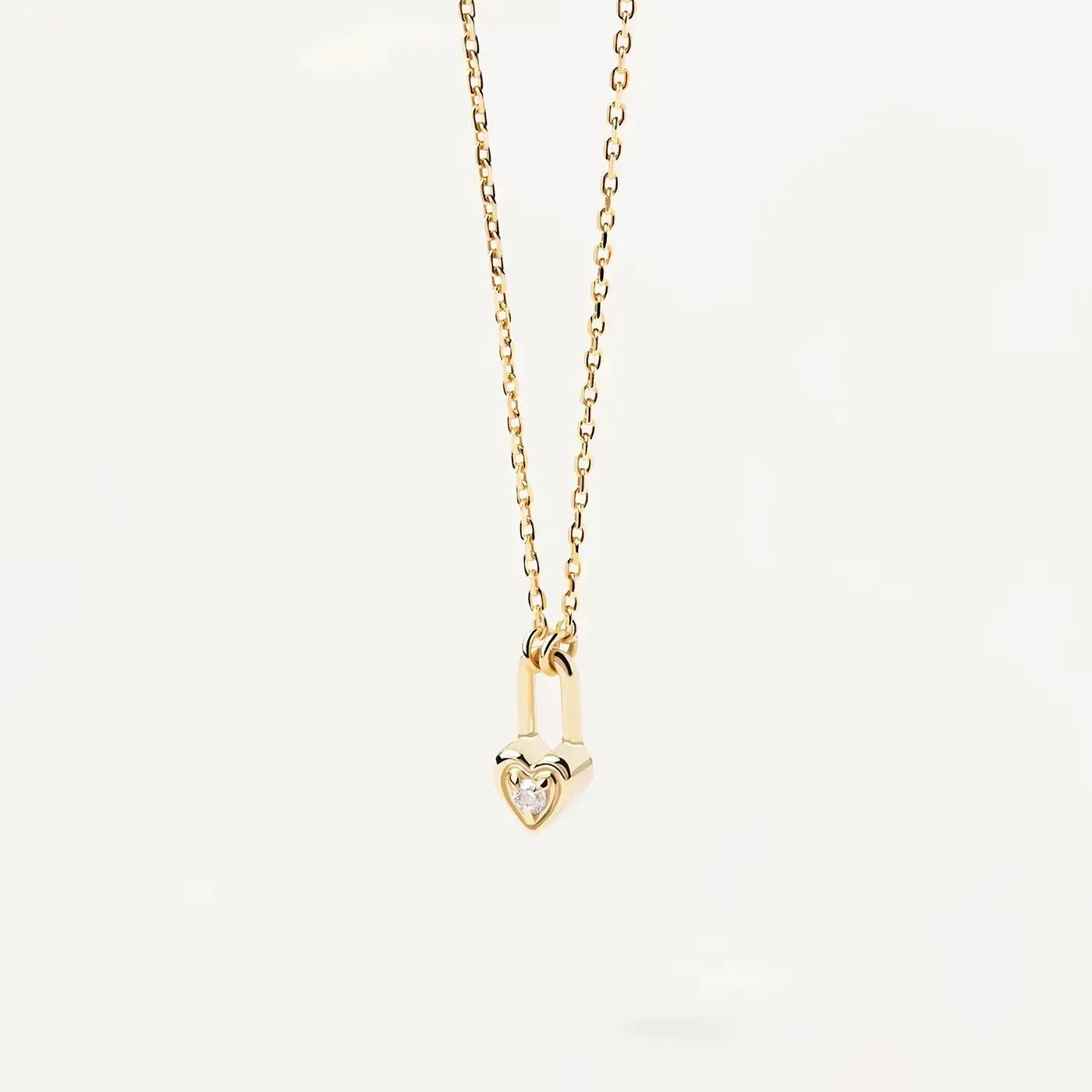 Нежно сребърно колие Романтично катинарче – by Crystal Pro Jewellery