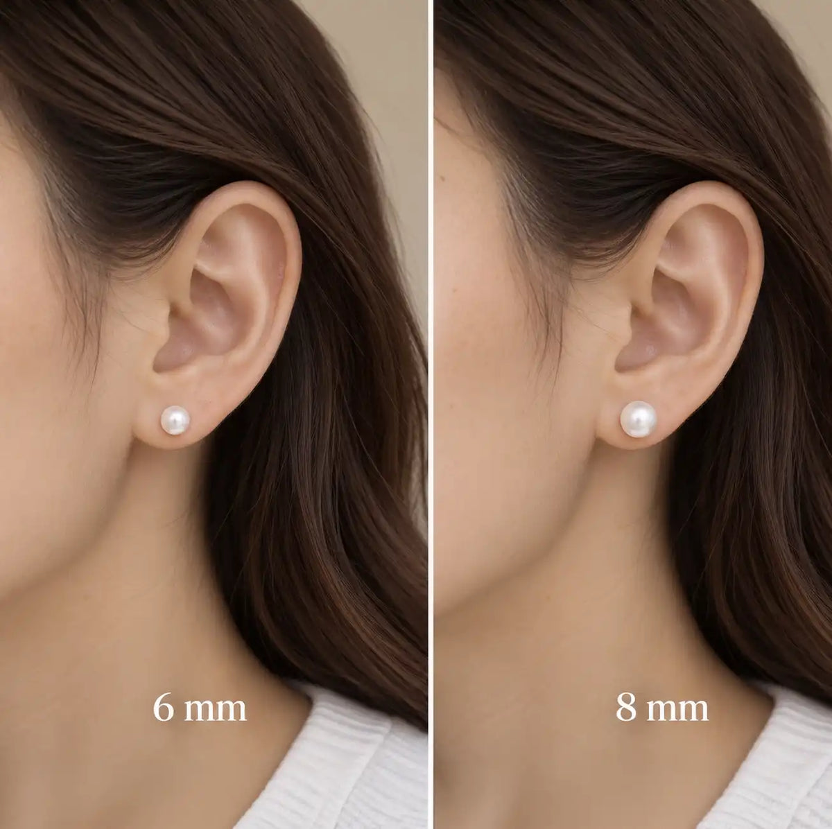 Pearl Earrings Classic Design Made of 925 Silver