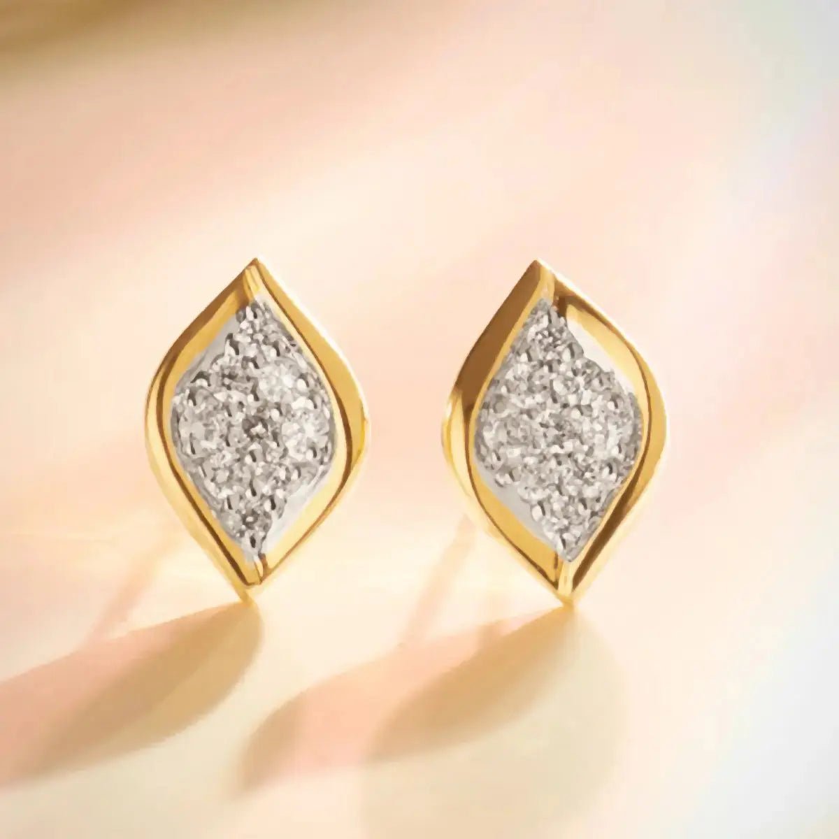 Обици Leaflet от Сребро 925 и цирконии – by Crystal Pro Jewellery