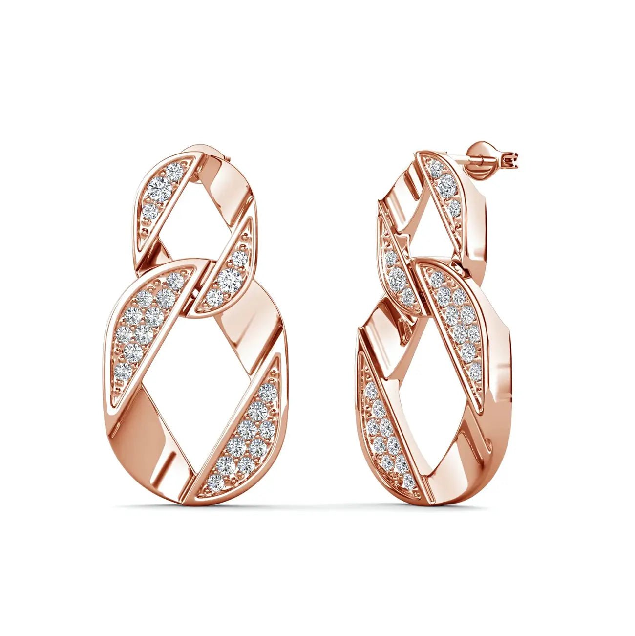 Обици с кристален блясък Gold Glam – by Crystal Pro Jewellery