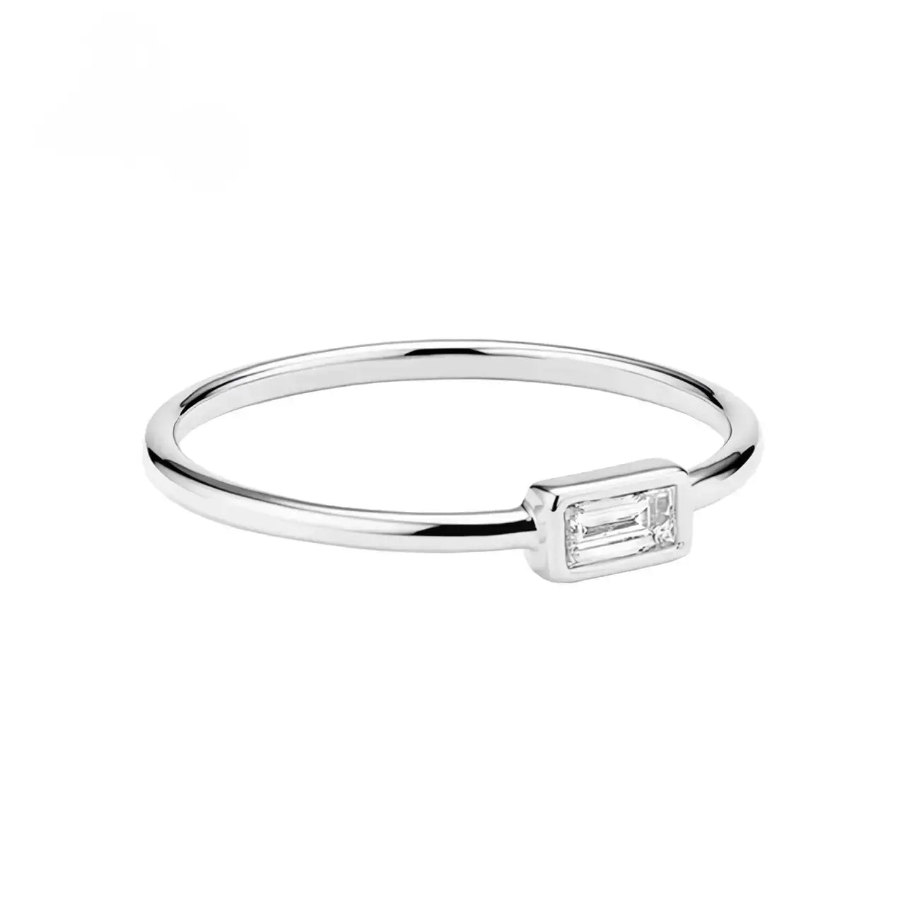 Позлатен сребърен пръстен с цирконий – by Crystal Pro Jewellery