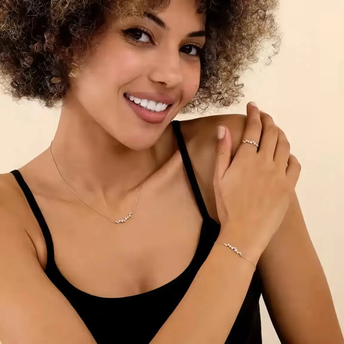 Позлатено колие с цирконии – 18К диамантен ефект – by Crystal Pro Jewellery