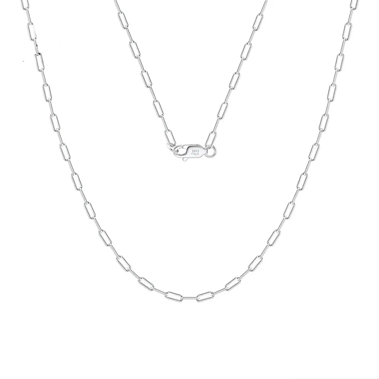 Сребърен синджир тип кламер унисекс модел – by Crystal Pro Jewellery