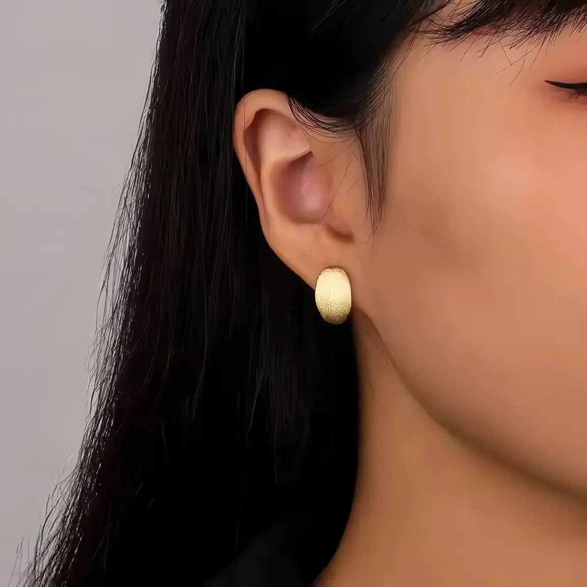 Сребърни обици с овален дизайн позлатени – by Crystal Pro Jewellery