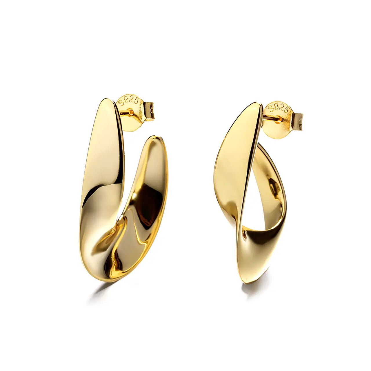 Сребърни обици Silver Wave Модерен дизайн – by Crystal Pro Jewellery