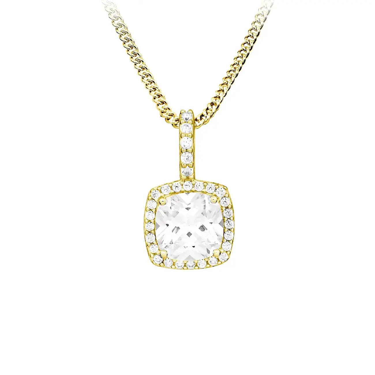 Сребърно колие Silver Glow с 5A цирконии – by Crystal Pro Jewellery