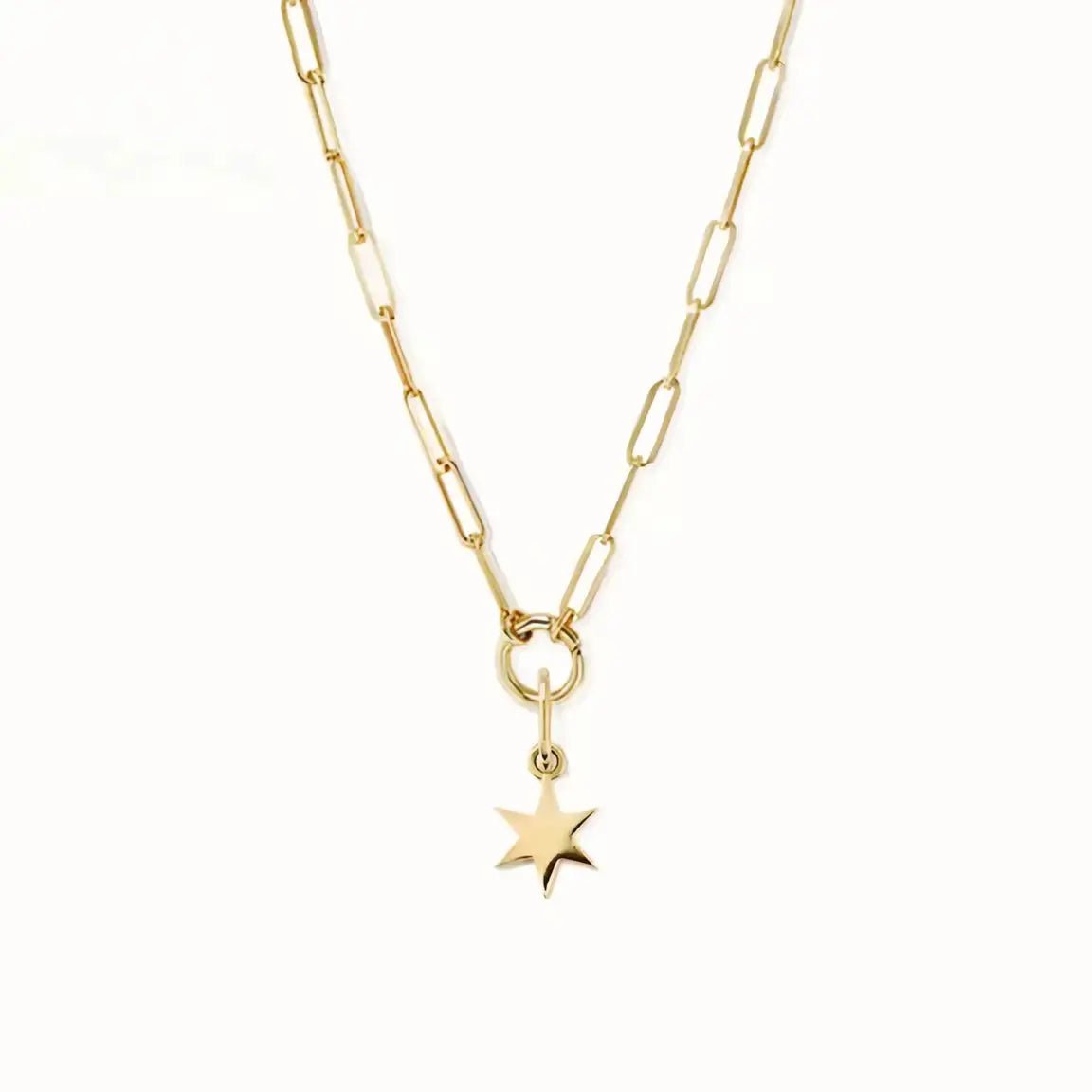 Талисман Звезда с 18К златно покритие изчистен дизайн – by Crystal Pro Jewellery