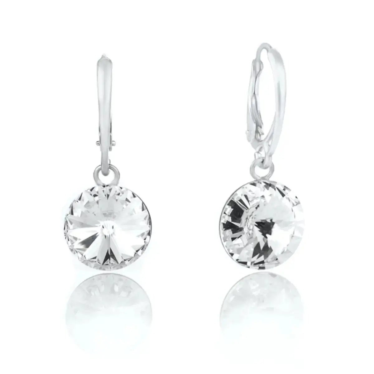 Висящи обици с кристален блясък Сребро 925 – by Crystal Pro Jewellery