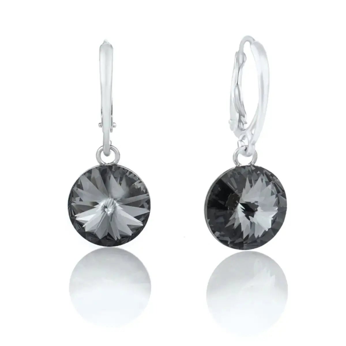 Висящи обици с кристален блясък Сребро 925 – by Crystal Pro Jewellery