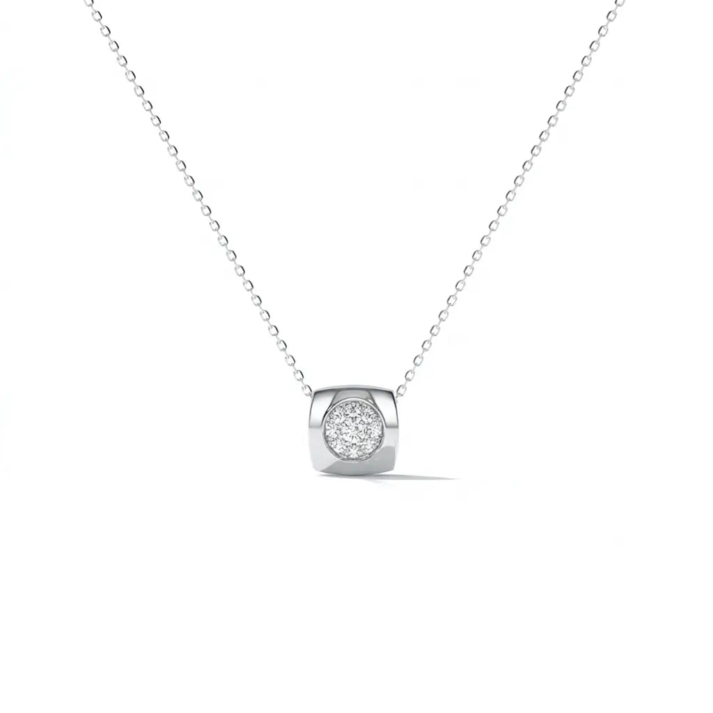 Сребърно колие Pavе Zirconia